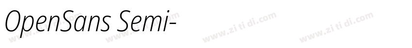 OpenSans Semi字体转换